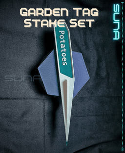 Garden Tag Stake Set 3d model