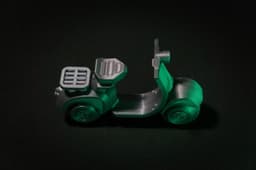 Classic Scooter Bike - Print in place 3d model