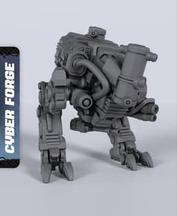H-Enforcer - With Free Cyberpunk - Sci-Fi Gift Ideas for RPG and Wargamers 3d model
