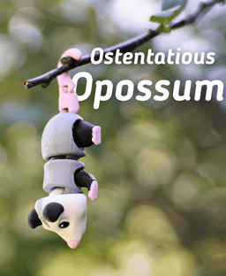 Ostentatious Opossum - Articulated Fidget Possum - Ludo Animal 3d model