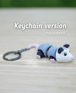Ostentatious Opossum - Articulated Fidget Possum - Ludo Animal 3d model
