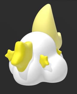 Dream Cloud Stand and Box for Dragons - 2 versions 3d model