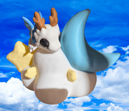Dream Cloud Stand and Box for Dragons - 2 versions 3d model