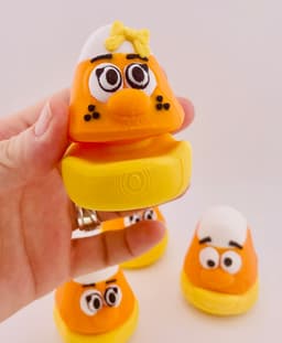 Candy Corn Mini Flexi & Key Chain Set 3d model