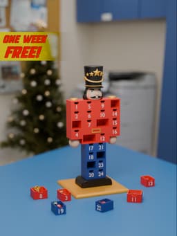 Christmas Nutcracker Box 3d model
