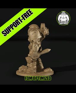 Support-Free FDM | Void Paladins – Void Brother | Sci-Fi Standard Infantry Proxy 3d model