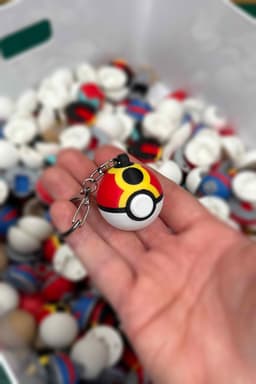 Pokeball Clicker Fidgets - PACK 6 3d model