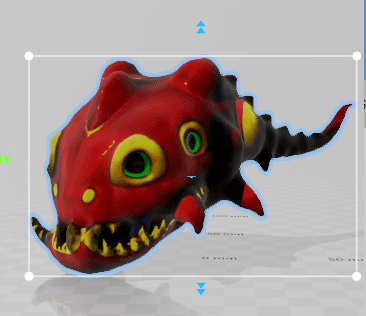 Red Water Dragon 3d model