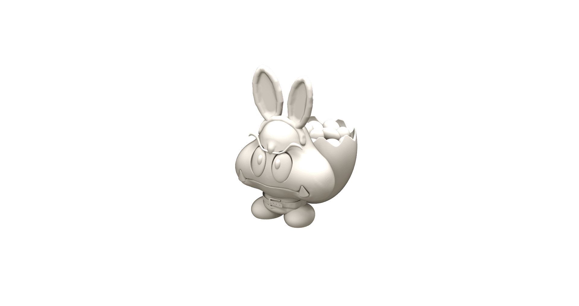 Easter Bunny Goomba 3d model