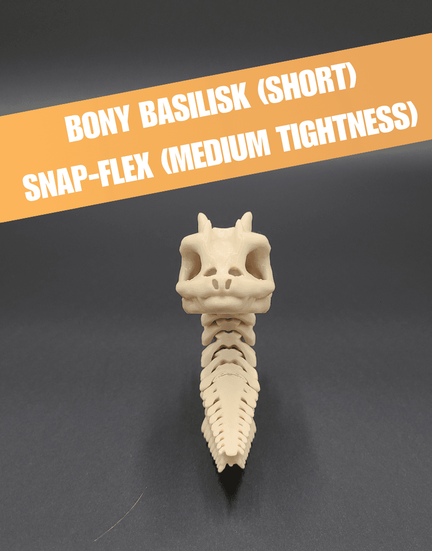 Short Bony Basilisk - Articulated Snap-Flex Fidget (Medium Joints) 3d model