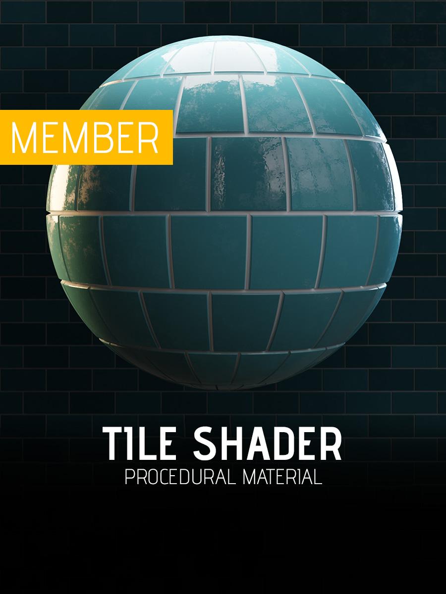 Procedural Tile Shader 3d model