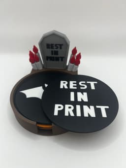 REST IN PRINT HALLOWEEN COASTER COLLECTION 3d model