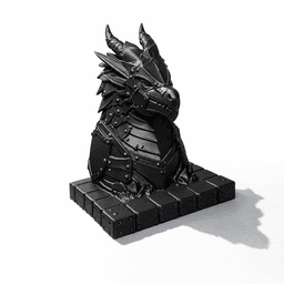 DRAGON BOOK STAND - KNIGHT DRAGON / MODERN HOMEDECOR / GOTHIC / DRAGON DECOR / BOOKEND HOLDER 3d model