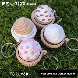 CUPCAKES COLLECTION FIDGET KEYCHAINS 3d model