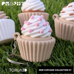 CUPCAKES COLLECTION FIDGET KEYCHAINS 3d model