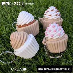 CUPCAKES COLLECTION FIDGET KEYCHAINS 3d model
