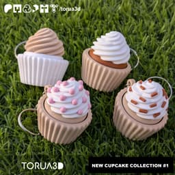 CUPCAKES COLLECTION FIDGET KEYCHAINS 3d model