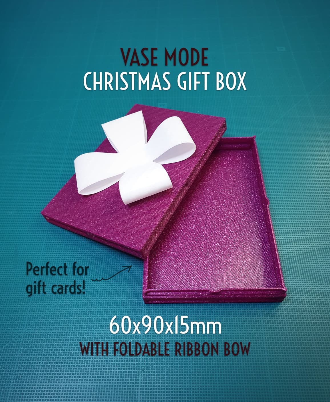 Christmas Gift Box - 60x90x15mm || Vase Mode 3d model