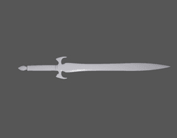 Fantasy Long Sword v1 3d model