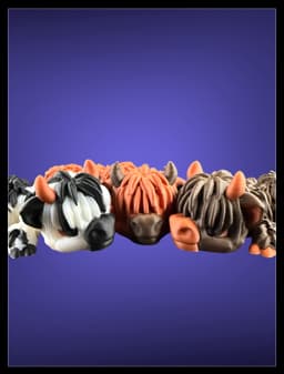 Highland Cow Little Dragon 3d model
