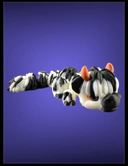 Highland Cow Little Dragon 3d model