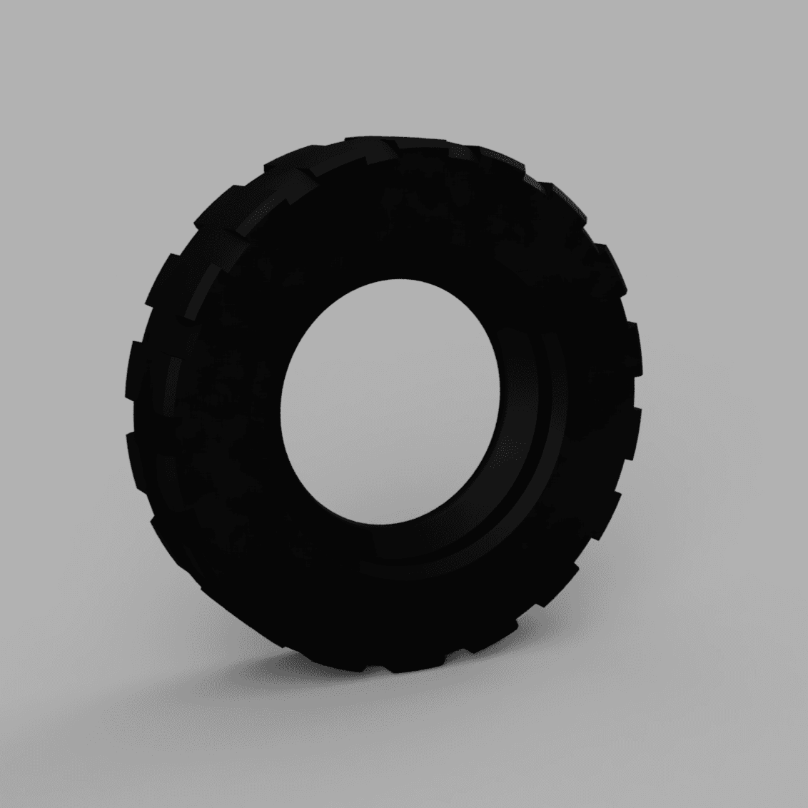 13mm Treaded Tyre for Dinky Car Models 3d model