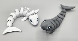 FLEXI FIDGET DESKTOP GUARDIANS TRICERATOPS, SHARK & DOLPHIN 3d model