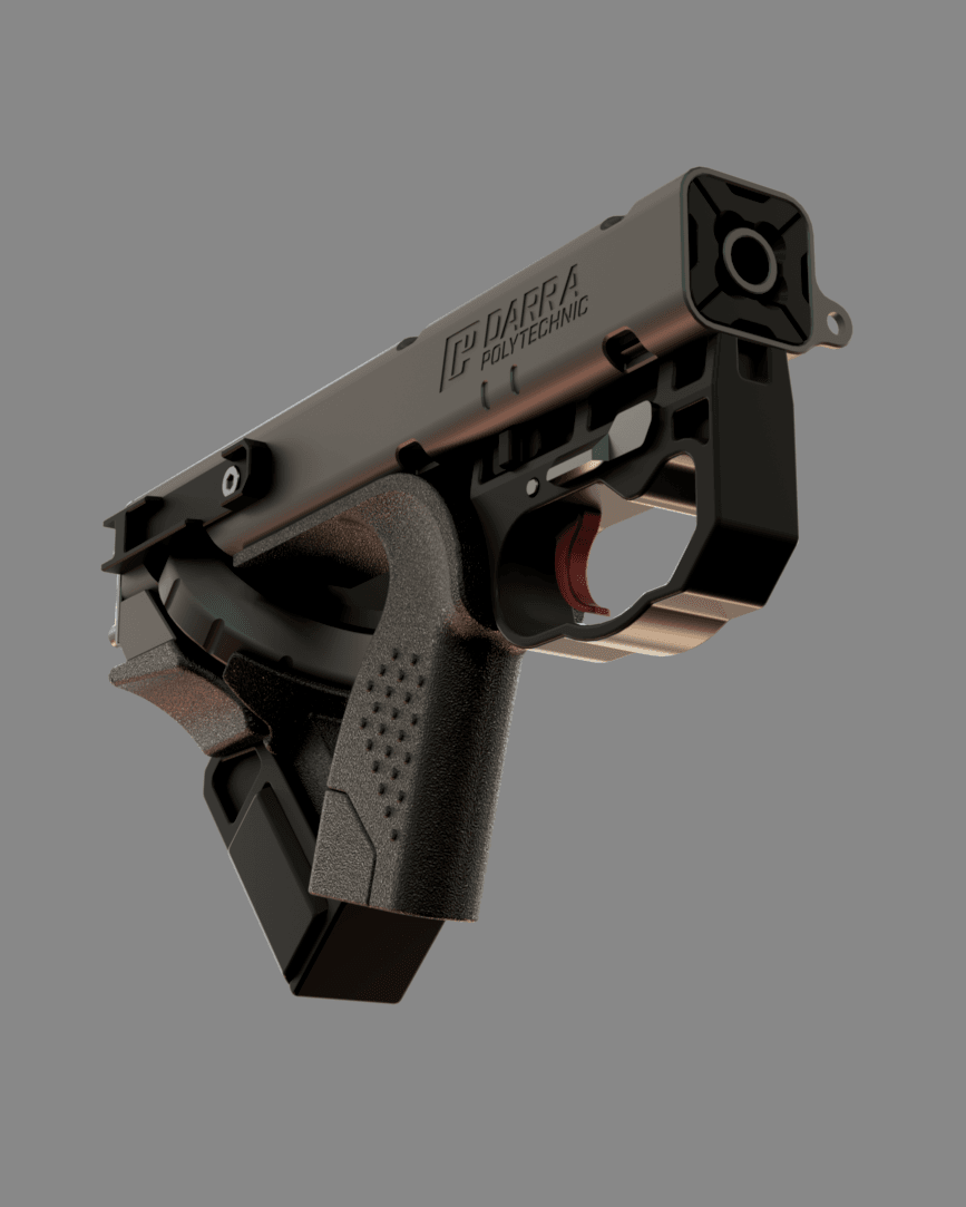 Cyberpunk 2077 DR-12 Quasar | Tech Revolver 3d model