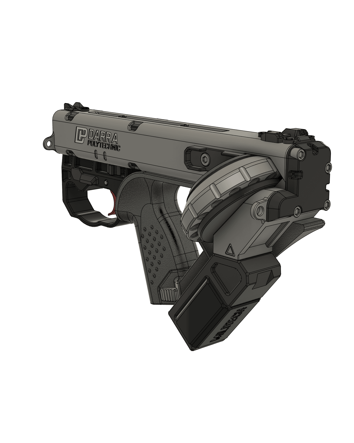 Cyberpunk 2077 DR-12 Quasar | Tech Revolver 3d model