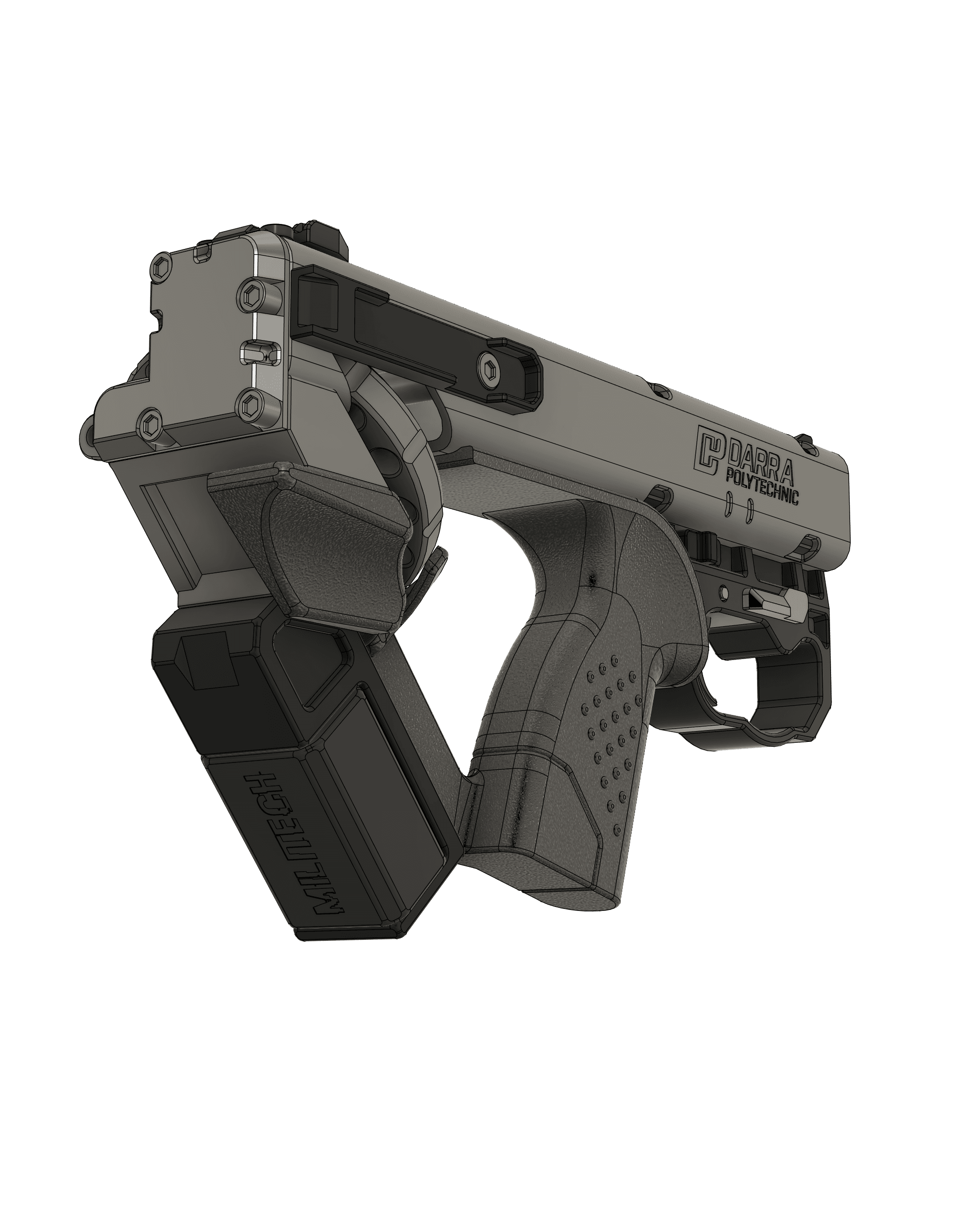 Cyberpunk 2077 DR-12 Quasar | Tech Revolver 3d model