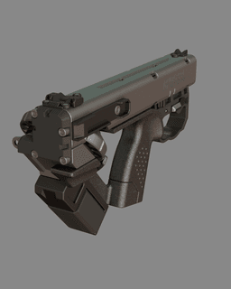 Cyberpunk 2077 DR-12 Quasar | Tech Revolver 3d model