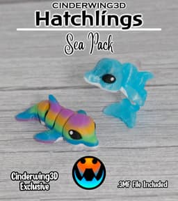 Dolphin - Cinder Hatchling 3d model