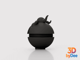Marshadow Pokeball 3d model