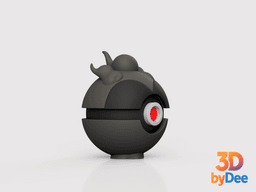 Marshadow Pokeball 3d model