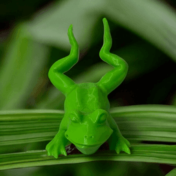 Frog on belly 3d model