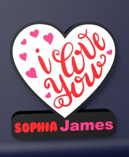 I Love You - LED Strip compatible 3d model