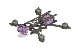 "Sting" freestyle frame - sub100g - 2s - 2,5" - DJI HD 3d model
