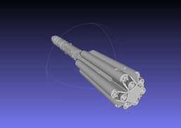 Russian Proton Rocket Printable Model 3d model