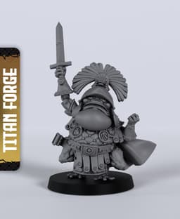 Frog Centurion - With Free Dragon - 5e DnD Inspired for RPG and Wargamers 3d model