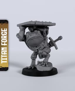 Frog Centurion - With Free Dragon - 5e DnD Inspired for RPG and Wargamers 3d model