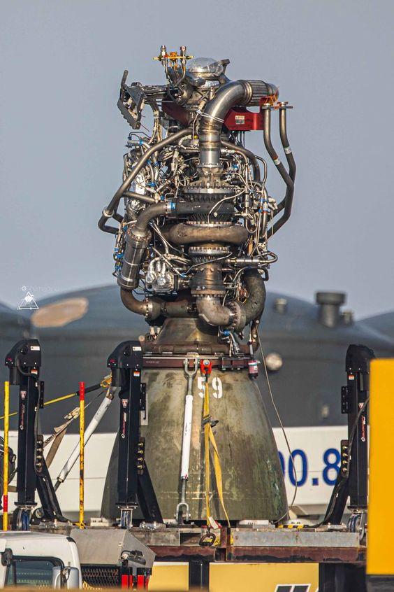 Spacex raptor v2 engine 3d model