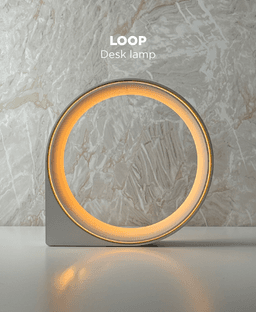 Loop, desk lamp. 3d model