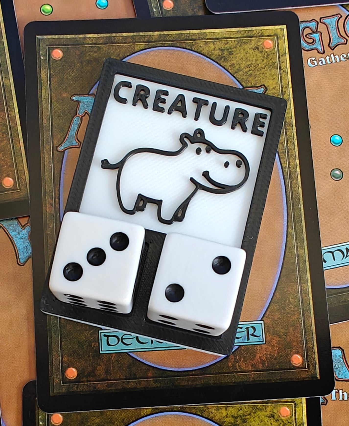 MTG Generic Creature Token 3d model