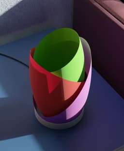 Multicolor Table Lamp 3d model
