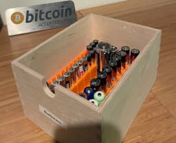 Battery Organizer for IKEA Moppe Drawer 3d model