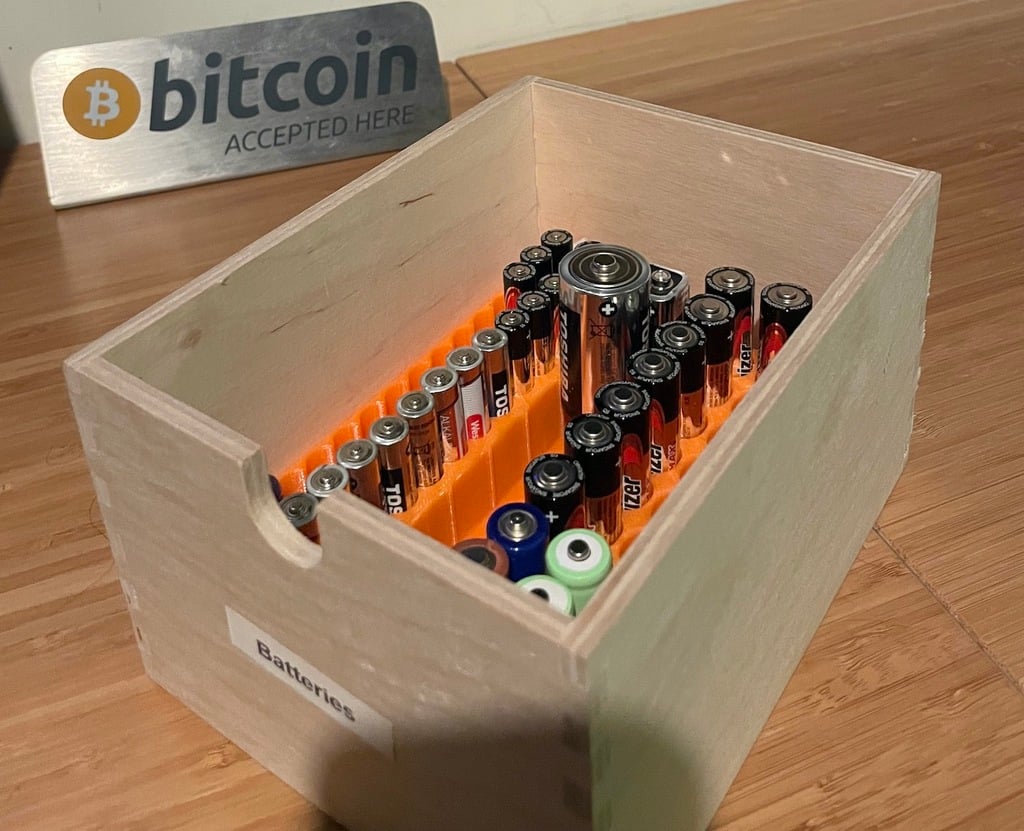 Battery Organizer for IKEA Moppe Drawer 3d model