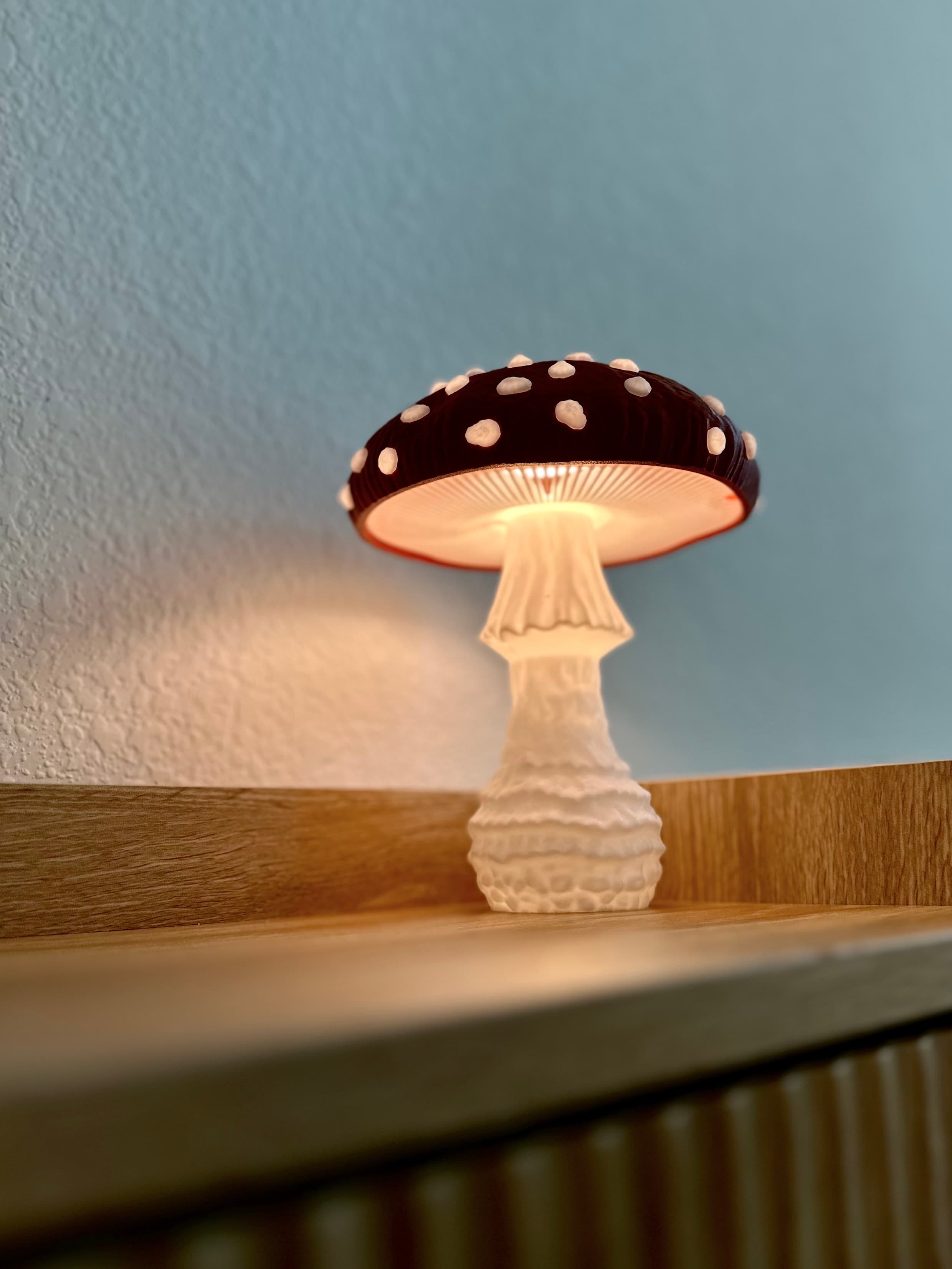 This lamp was the entire reason I wanted to join Gazzaladra. I am so so happy I finally got around to making it and taking pictures. It’s even better than I imagined! Now I need to print the larger one!