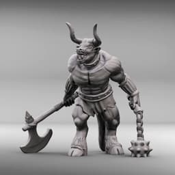 Minotaur Miniature 3d model