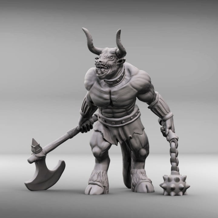 Minotaur Miniature 3d model