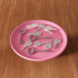 Playful Bunny Tray - Functional Jewelry & Key Organizer 3d model